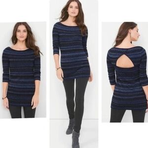 White House Black Market Tunic 3/4 Sleeve - Small